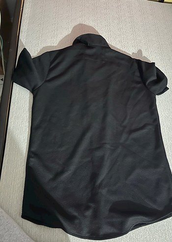 zara siyah Kısa Kollu Düğmeli Erkek Gömlek - Görsel 2