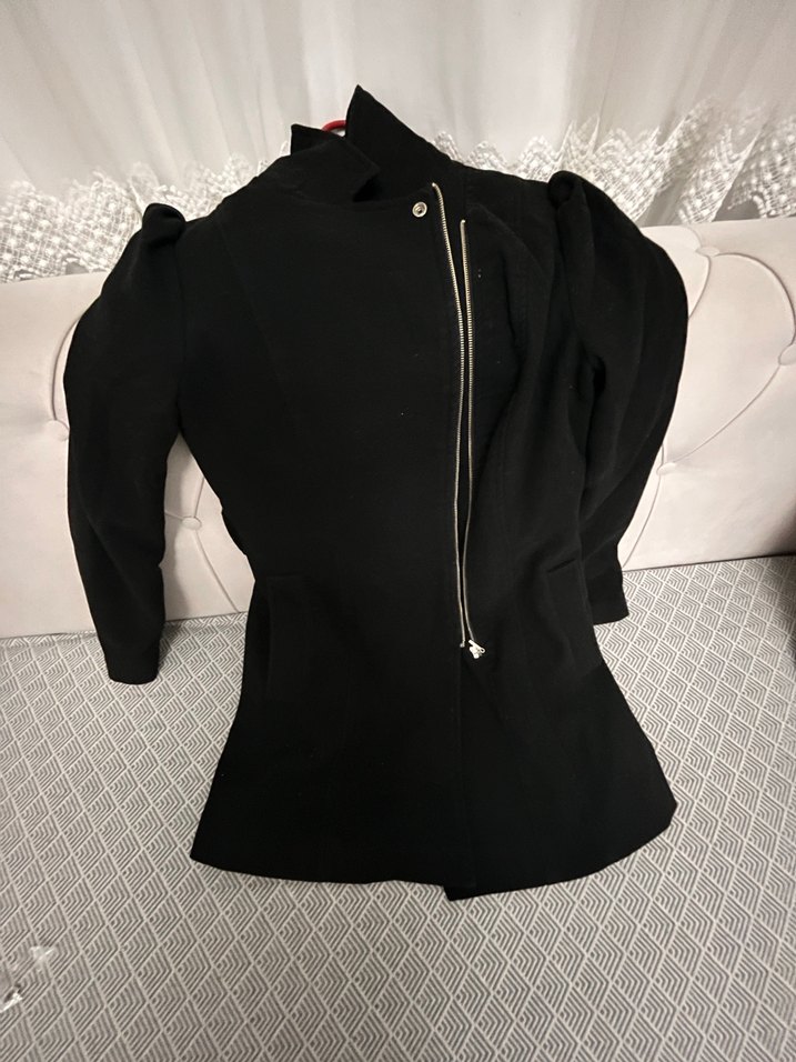 Siyah Fermuarlı kaban - Görsel 4