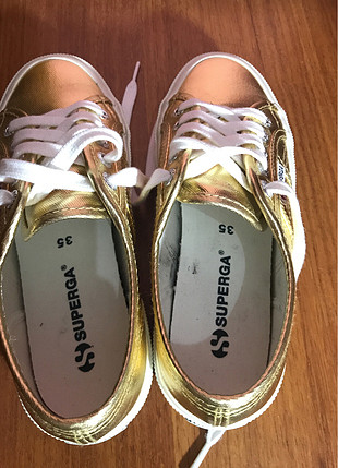 Superga Superga altın rengi ayakkabı