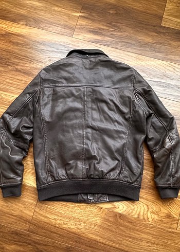 Massimo Dutti Deri Ceket - Görsel 4