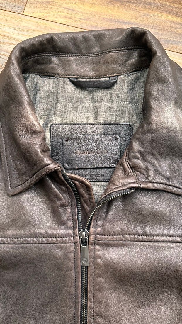 Massimo Dutti Deri Ceket - Görsel 5