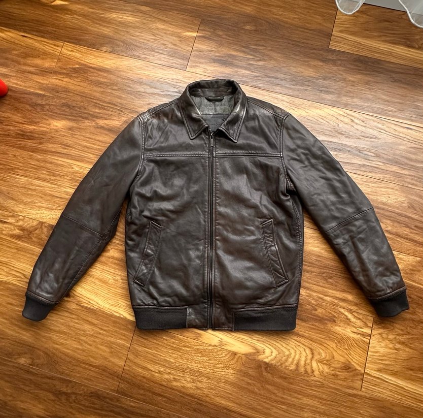 Massimo Dutti Deri Ceket - Görsel 3