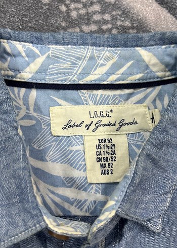 Diğer Erkek Çocuk Kısa Kollu Düğmeli Denim Gömlek