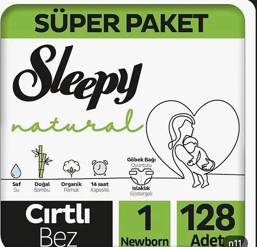 Sleepy bebez bezi 1 numara AÇILMIŞ PAKET