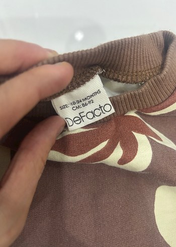 Kız Çocuk Kahverengi Desenli Takım - Görsel 2