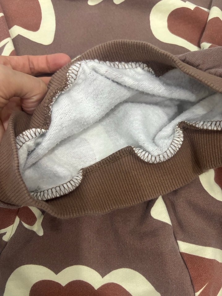 Kız Çocuk Kahverengi Desenli Takım - Görsel 4