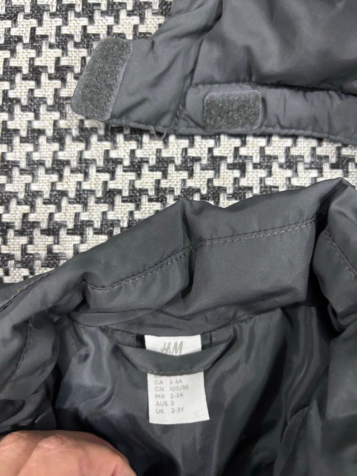 Kapüşonlu antrasit Çocuk Mont - Görsel 4