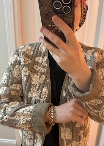 Nakışlı, Dantel Detaylı Bohem  Ceket - Görsel 4