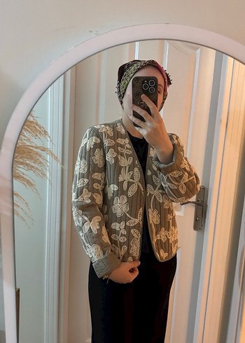 Nakışlı, Dantel Detaylı Bohem  Ceket - Görsel 6