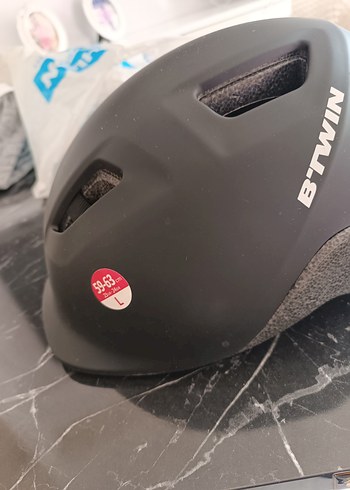 Siyah Biker bisiklet Kaskı Velcro Bantlı - Görsel 8