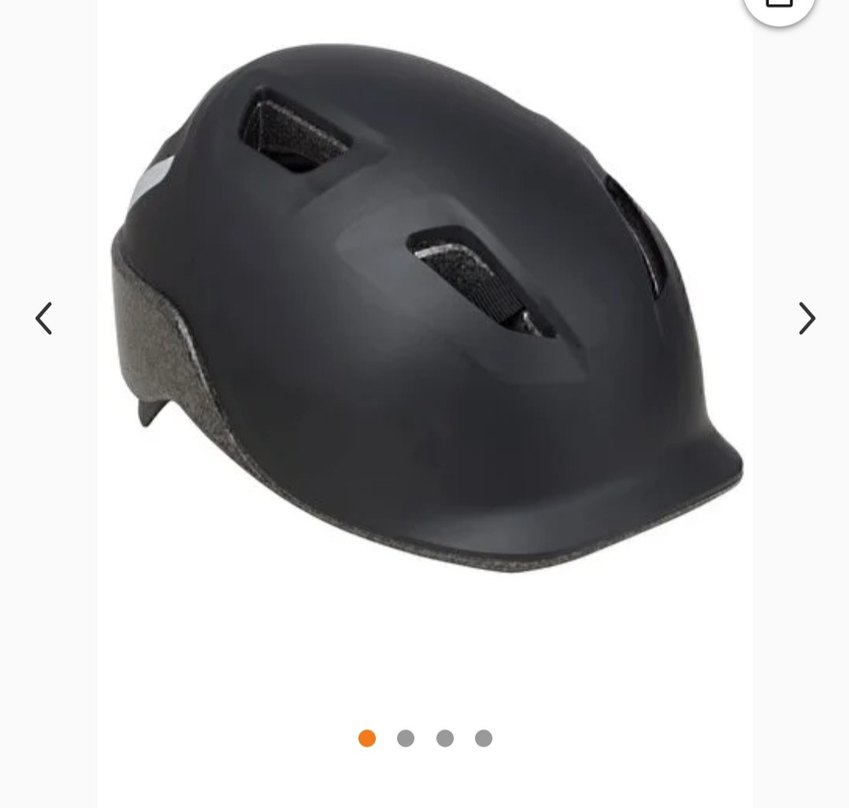 Siyah Biker bisiklet Kaskı Velcro Bantlı - Görsel 4