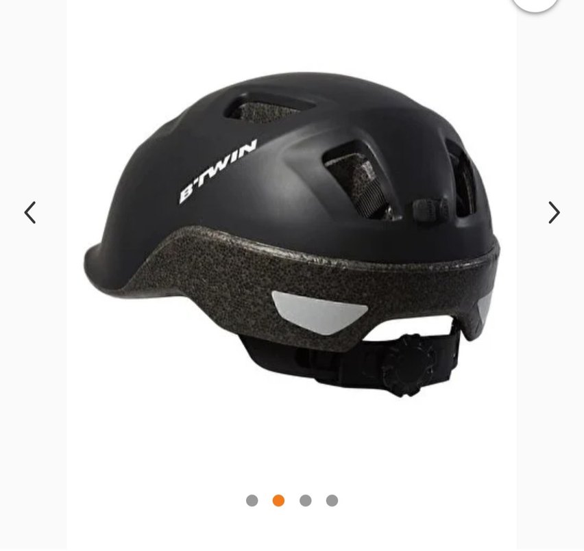 Siyah Biker bisiklet Kaskı Velcro Bantlı - Görsel 3