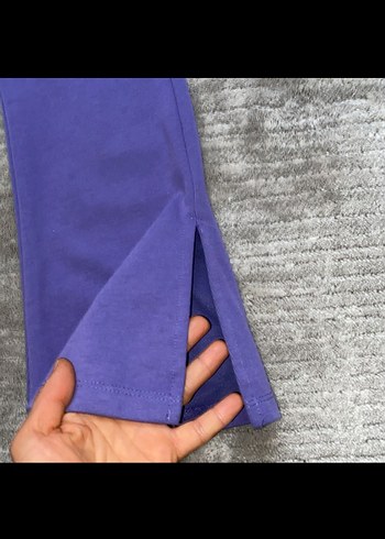 Mor Kız Çocuk Volanlı Takım - Görsel 2