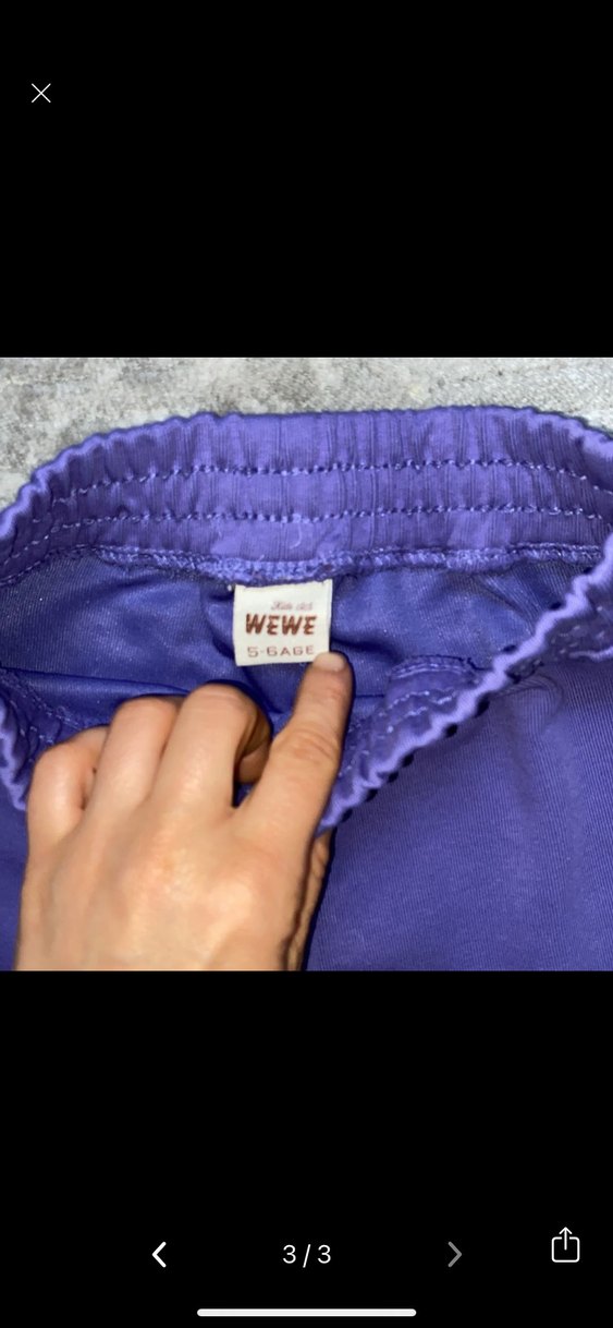 Mor Kız Çocuk Volanlı Takım - Görsel 3