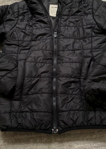 Erkek Çocuk Siyah Kapüşonlu Fermuarlı Mont - Görsel 3