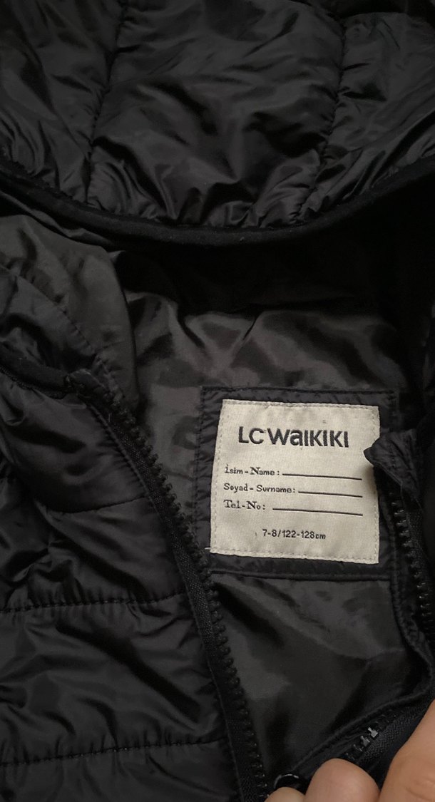 Erkek Çocuk Siyah Kapüşonlu Fermuarlı Mont - Görsel 2