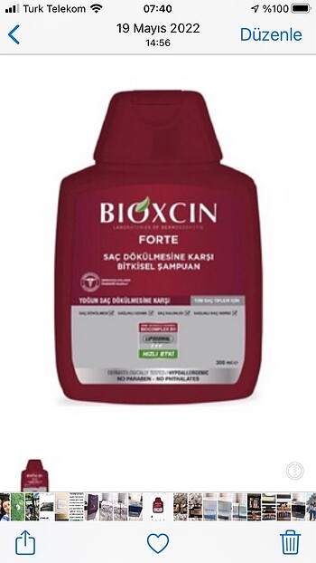 Bioxcin Forte Şampuan 300 ml 1 Adet Fiyatıdır