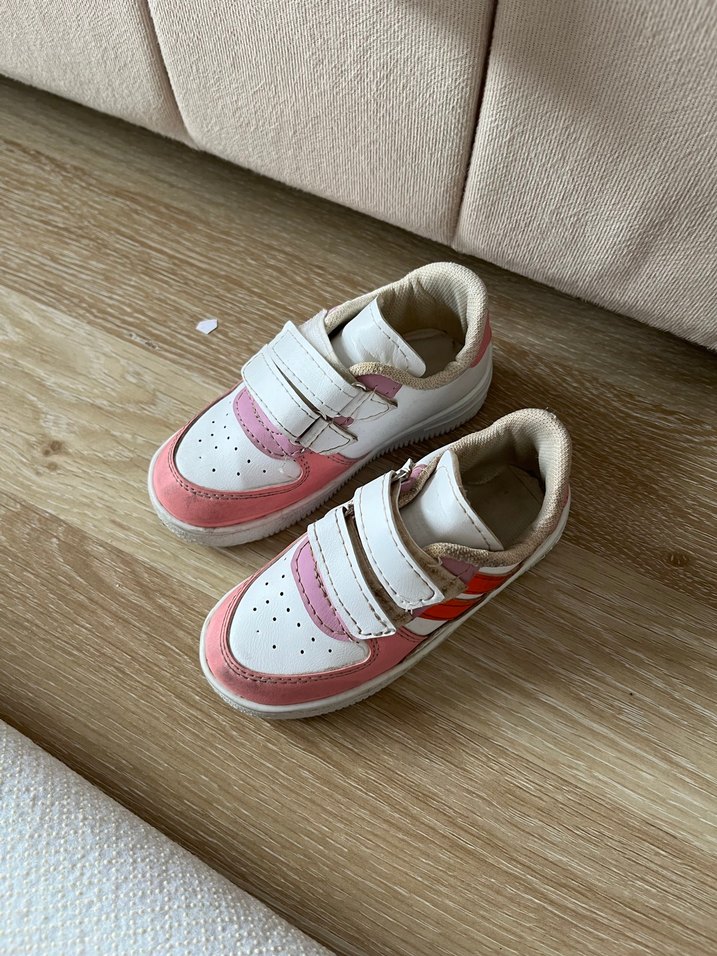 Kız Çocuk Pembe Cırt Cırtlı Spor Ayakkabı - Görsel 2