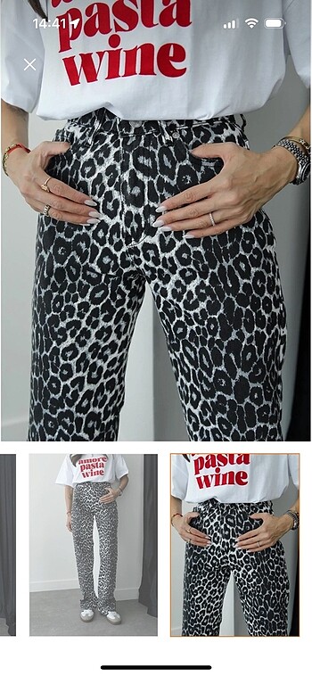 Zara leoparlı pantolon