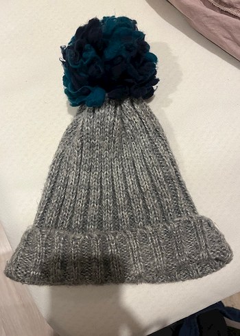 Gri Örgü Kadın Bere - Görsel 2