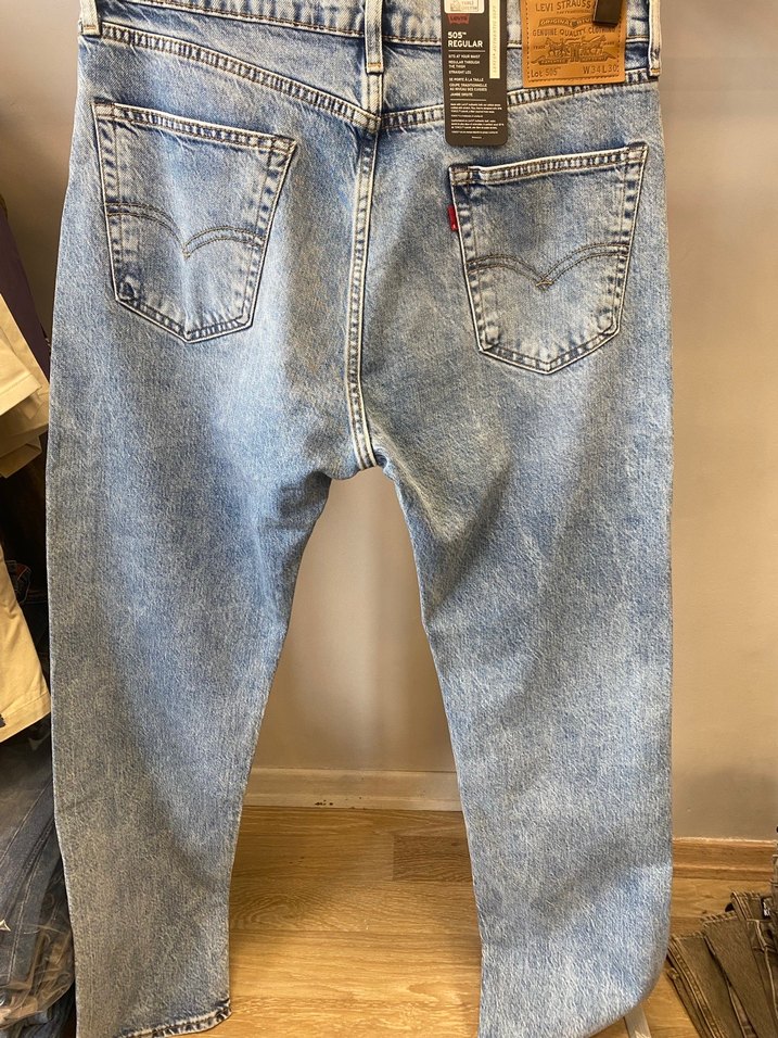 Erkek Açık Mavi Denim Regular Fit Jean - Görsel 2