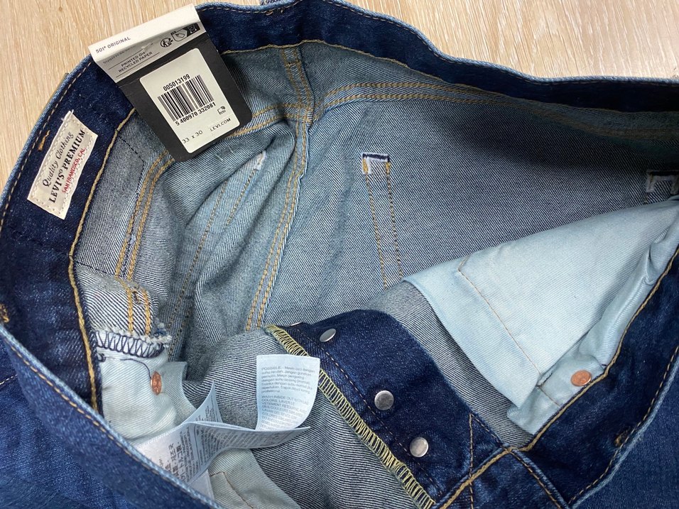 Levi's 501 Mavi Erkek Denim Jean - Görsel 3