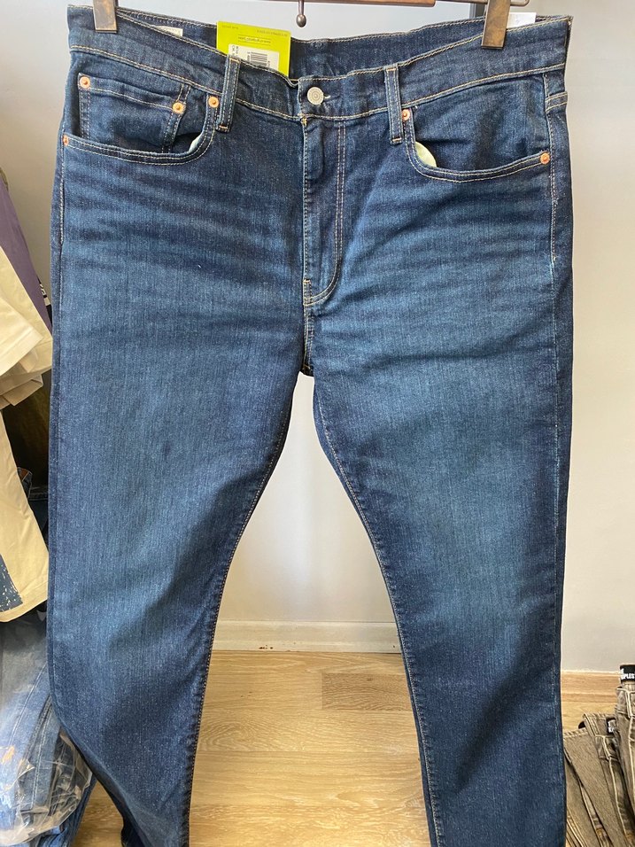Erkek Regular Fit Mavi Denim Kot Pantolon - Görsel 2