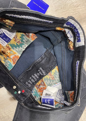 Jacob Cohen Erkek Mavi Regular Fit Denim Jean - Görsel 5