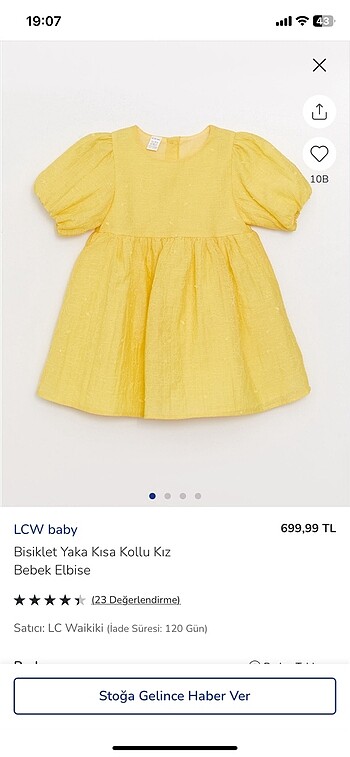 LCW Bebek elbise