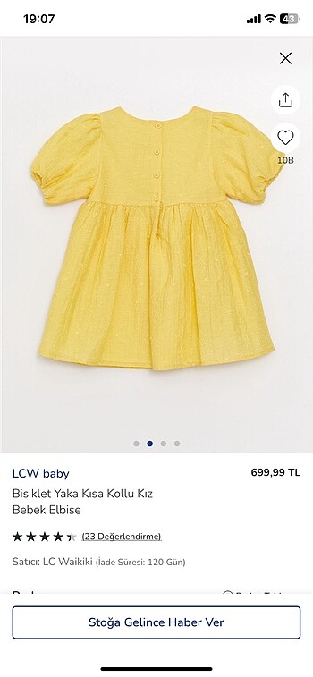 LC Waikiki LCW Bebek elbise
