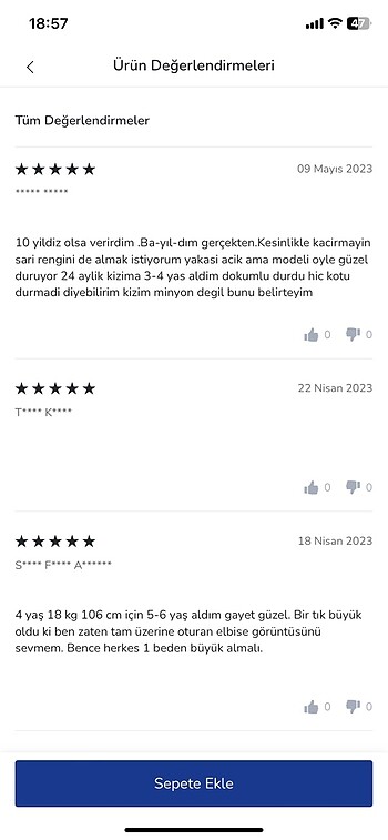 1,5 Yaş Beden LCW ELBİSE