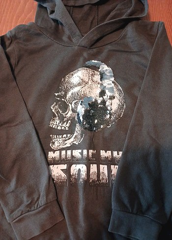 LC Waikiki Koyu Gri Kapüşonlu Erkek Sweatshirt