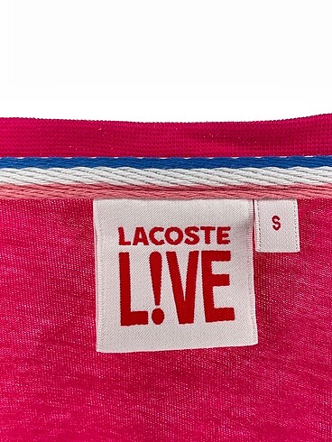 s Beden pembe Renk Lacoste T-shirt %70 İndirimli.