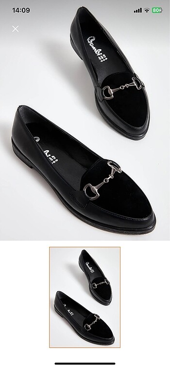 39 Beden Bambi loafer ayakkabı
