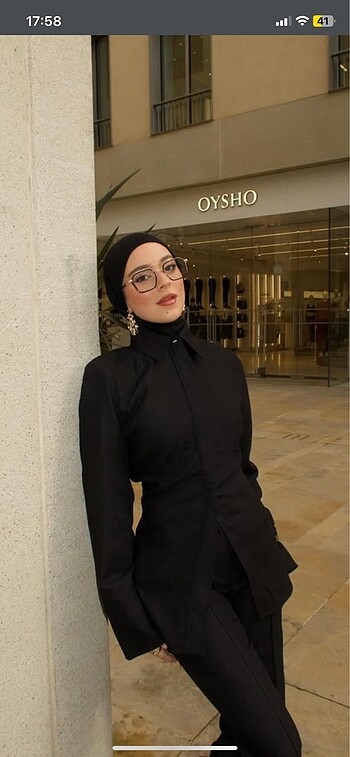 m Beden siyah Renk H&M Vatkalı gömlek