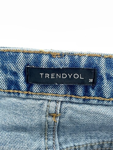 36 Beden mavi Renk Trendyol & Milla Mini Şort %70 İndirimli.