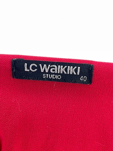 40 Beden kırmızı Renk LC Waikiki Kısa Elbise %70 İndirimli.