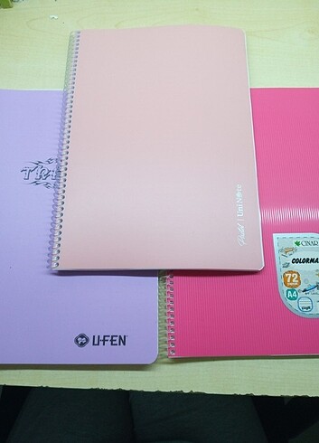 Çizgili büyük boy defter 