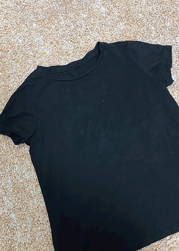 LC Waikiki Siyah Basic Bisiklet Yaka Tisort