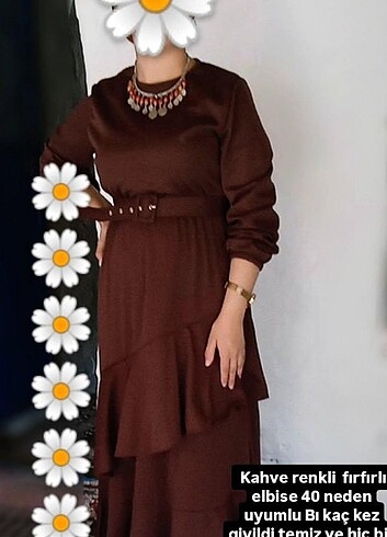 Kahve renkli elbise 