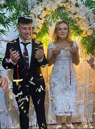 l Beden beyaz Renk Nikah söz nişan elbisesi