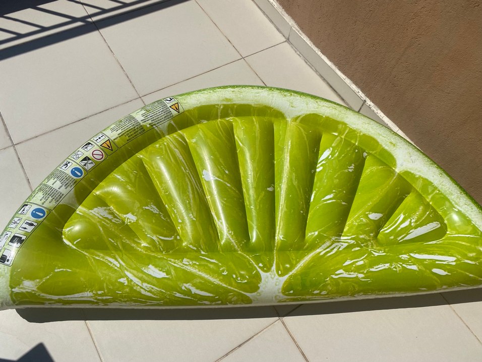 Bestway tropikal limon yatak Yeşil Renkli Şişme Su Oyuncağı - Görsel 3