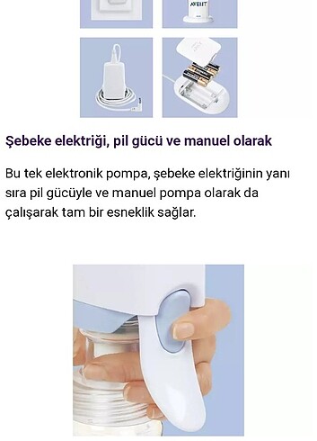 Beden Renk PHİLİPS SÜT SAĞMA MAKİNASI VE POMPASI