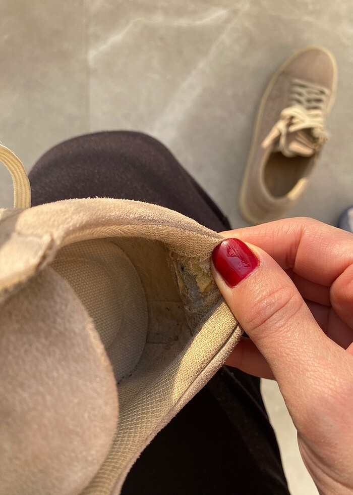 Kadin süet spor ayakkabi - Görsel 4