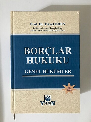 BORÇLAR GENEL HUKUKU - FİKRET EREN
