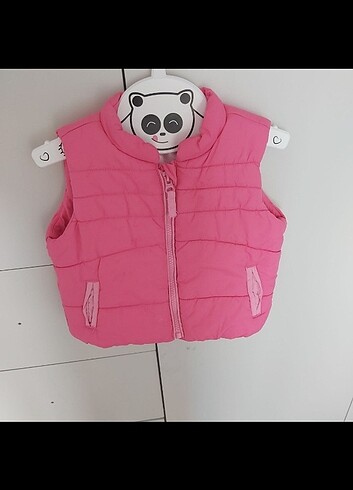 12-18 Ay Beden pembe Renk Kiz bebek sisme yelek