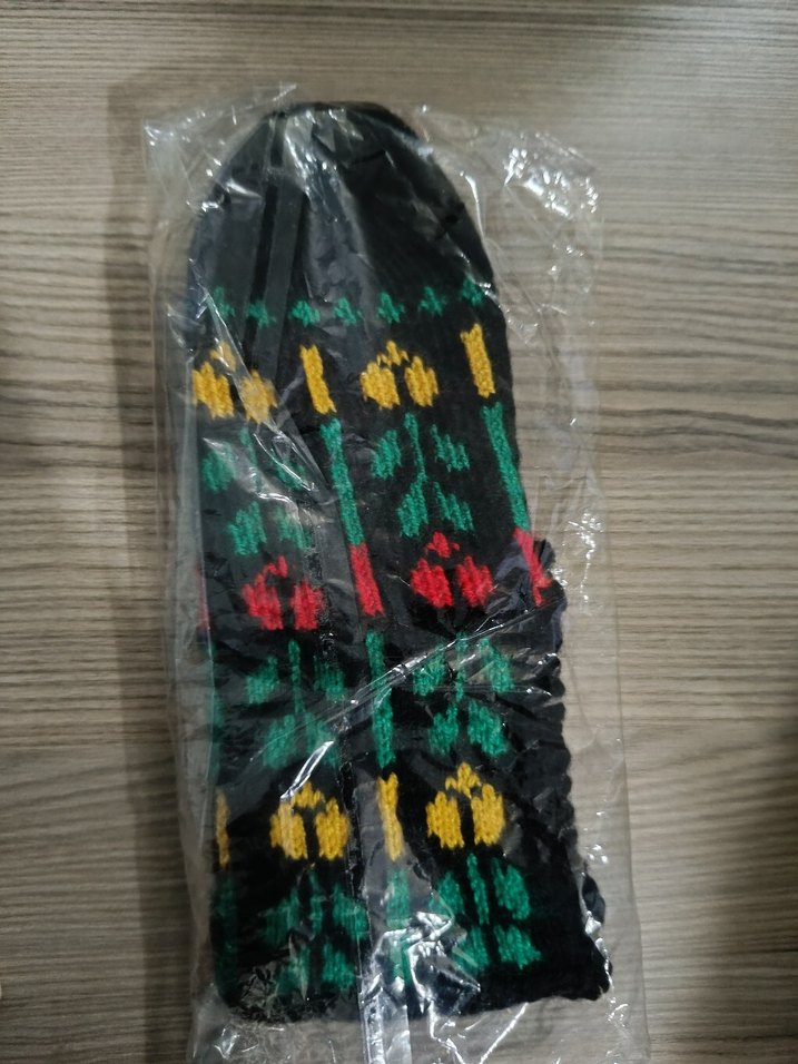 Renkli Örgü Kadın patikleri - Görsel 3