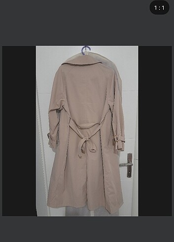 l Beden ten rengi Renk XSIDE Ceket Yaka Oversize Ekru Trençkot