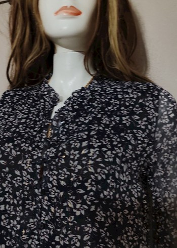 Siyah Bohem Uzun Kollu Midi Elbise - Görsel 5