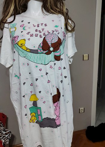 Baskılı penye  Gecelik - Görsel 3